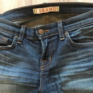 JBrand straight leg medium wash jeans, size 26
